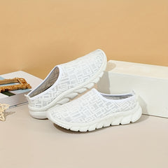 Women's Mesh Mule Sneakers Slip On Outdoor Shoes