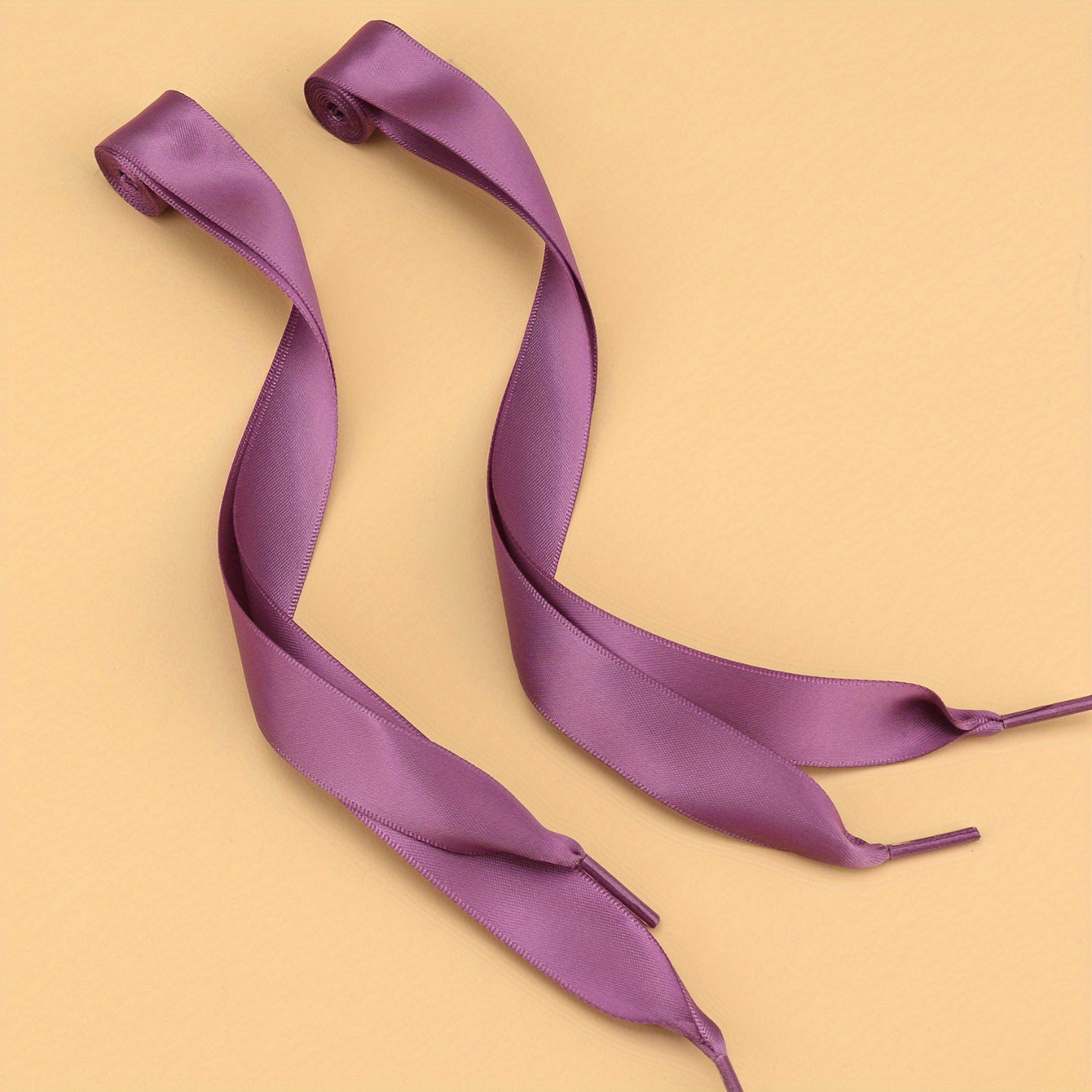 Polyester Ribbon Glossy Shoelaces Lace Silk Satin Wide Flat Shoelaces