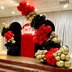 271pcs Red Wedding Birthday Party DIY Balloon Garland Arch Kit