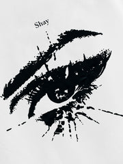 Eye Graphic Print Sweatshirt Long Sleeve Women's Clothing