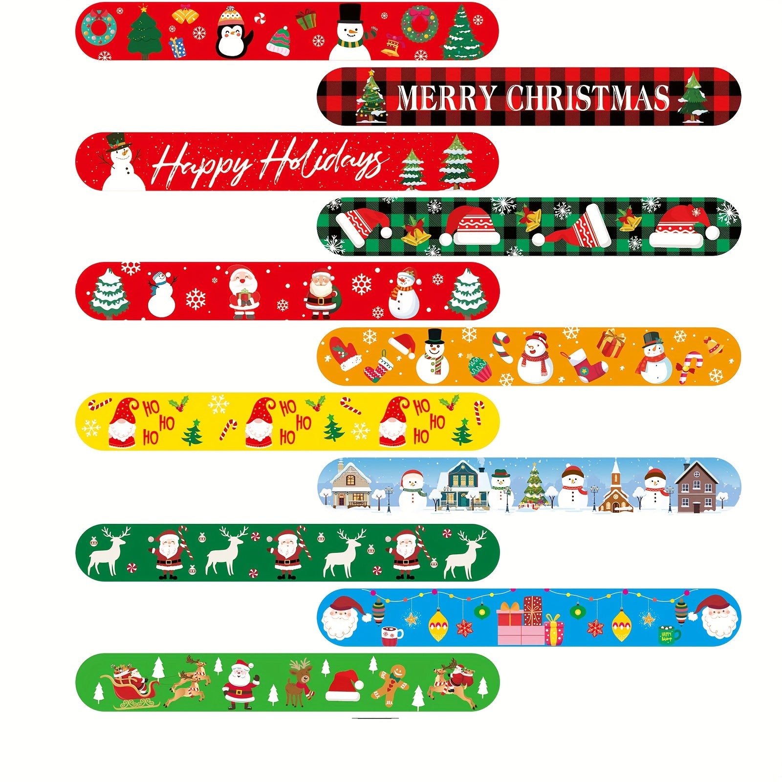 DIY Christmas Pattern Bracelet Classroom Gift Reward Stocking Stuffer