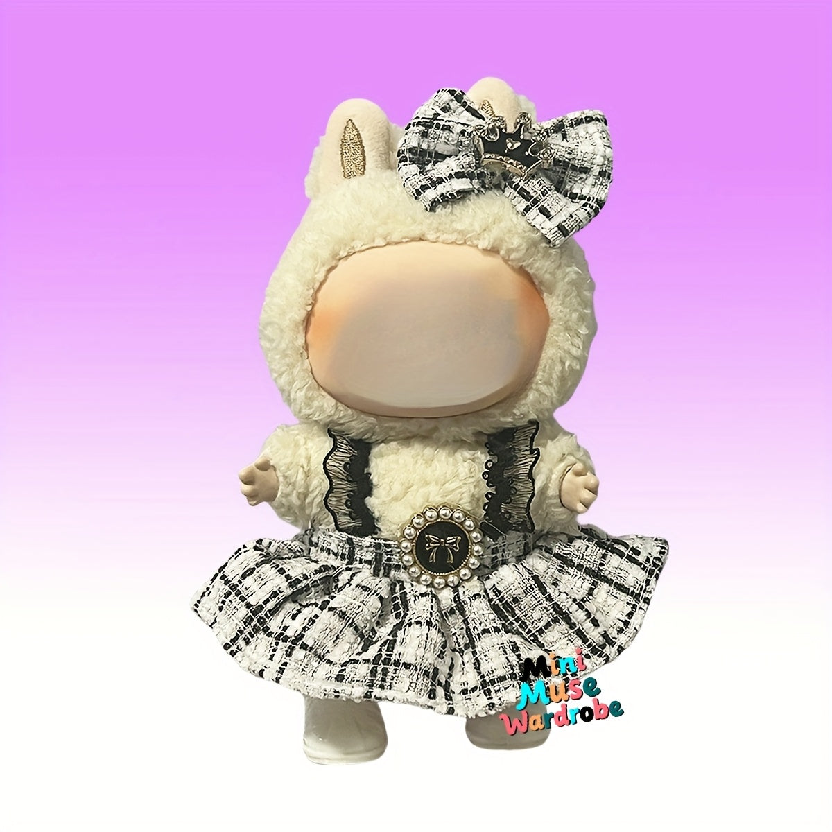 Doll Clothes Set with Hat, Work Pants, Headwear, Skirt - 2 Piece Set