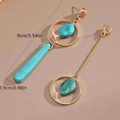 Asymmetric Long Earrings Set