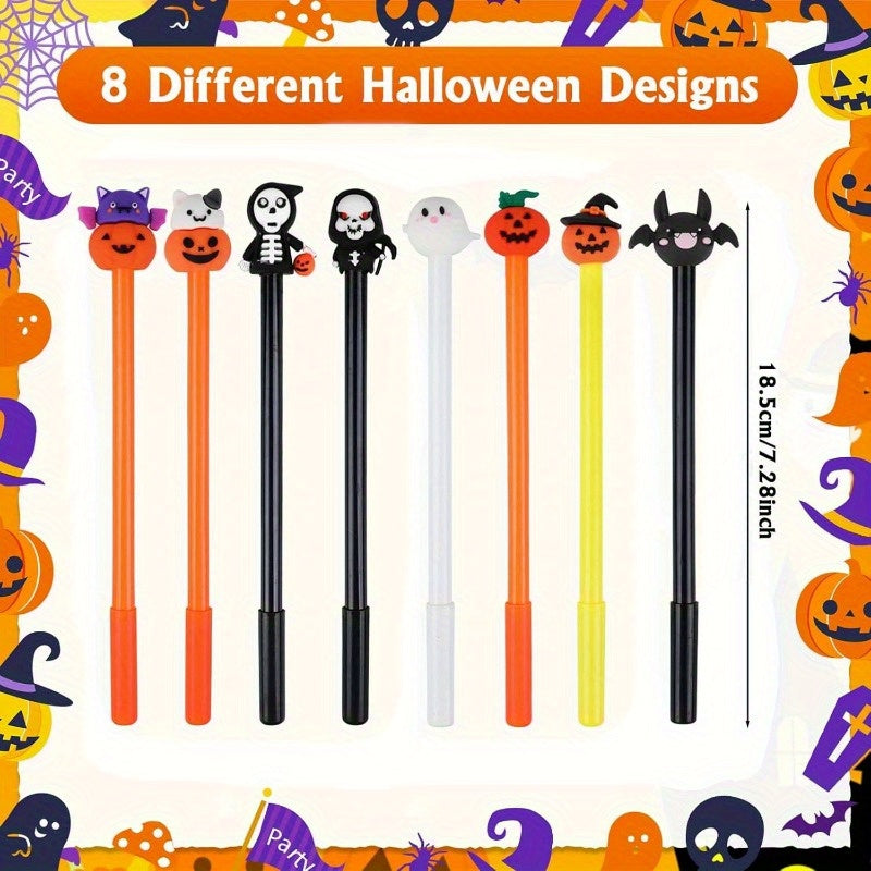 Halloween Novel Writing Pens & Colored Pencils Set