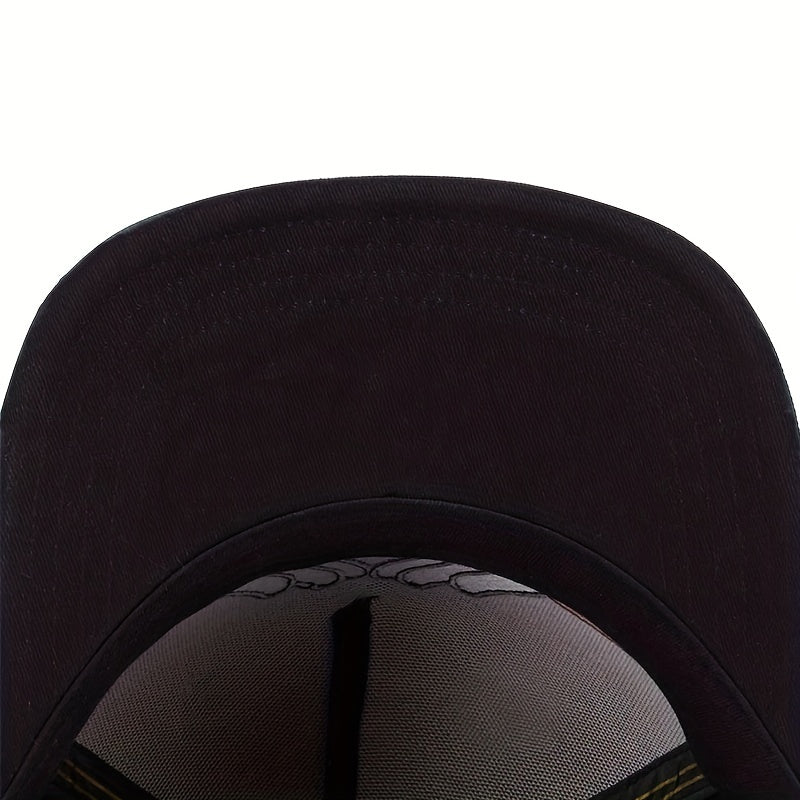 Striped Palm Embroidery Baseball Cap Hip Hop Snap Back Hat Adjustable Sunscreen