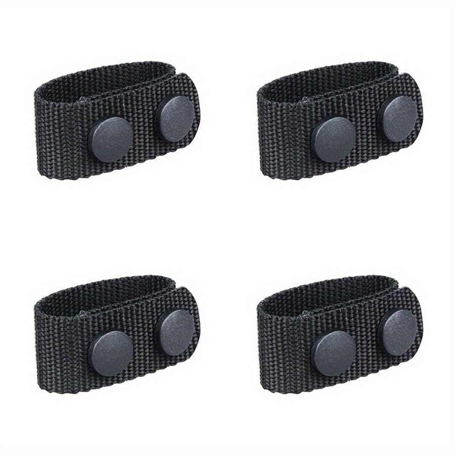 4pcs Tactical Belt Buckles Heavy Duty Nylon Webbing Molle Belt Keepers