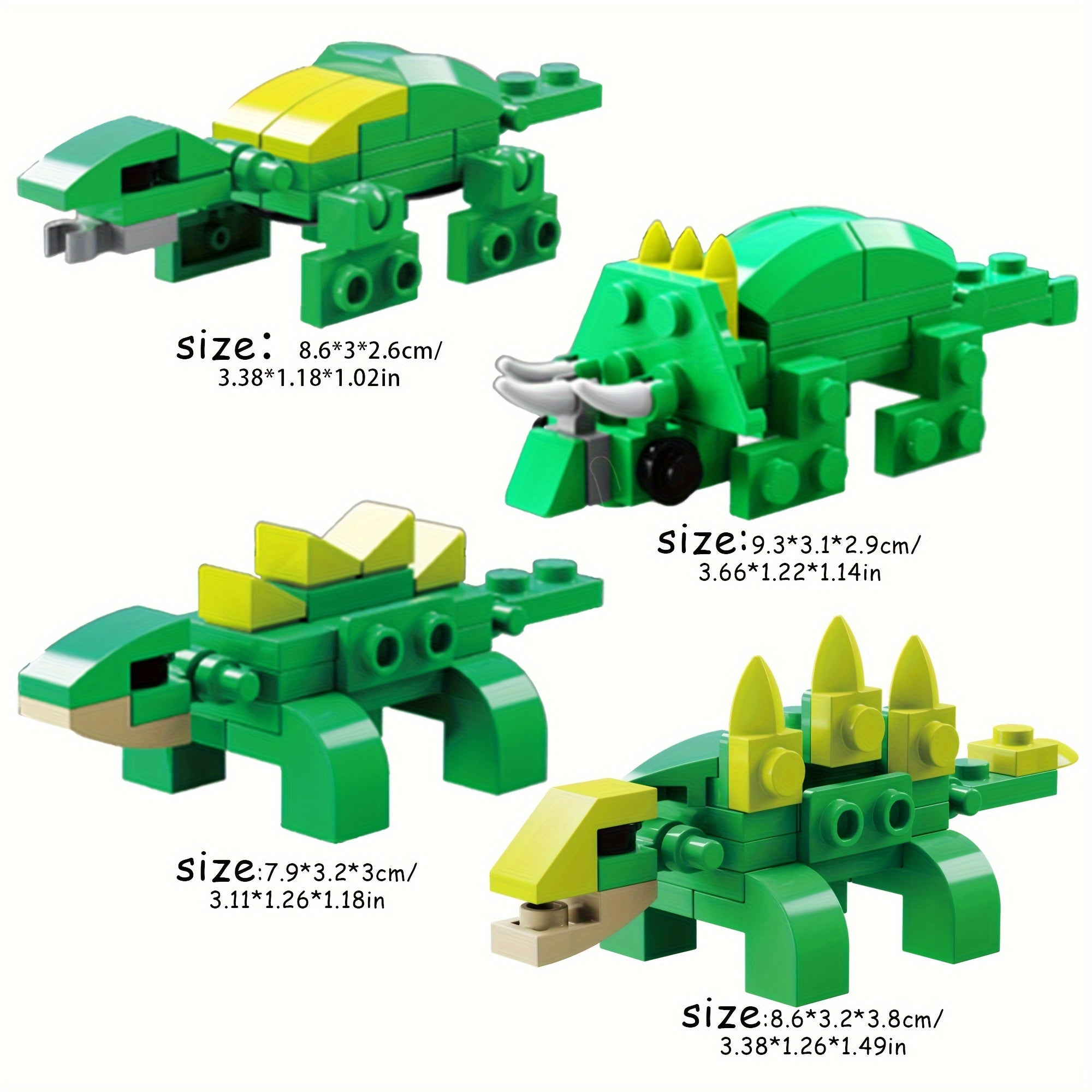 Dinosaur Building Block Toy Set - Triceratops Pterosaur - 172pcs