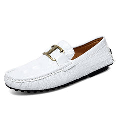 Metal Buckled Loafers Anti-slip Casual Shoes