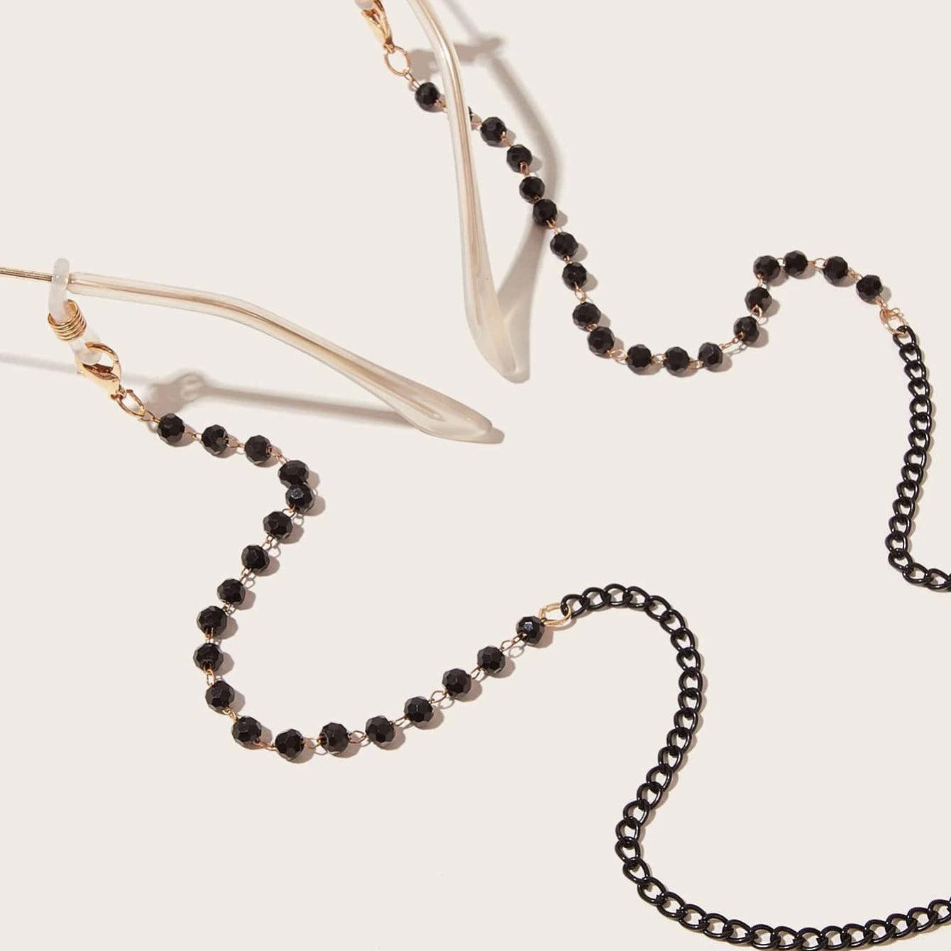 Crystal Two Eye Chain Glasses Accessories