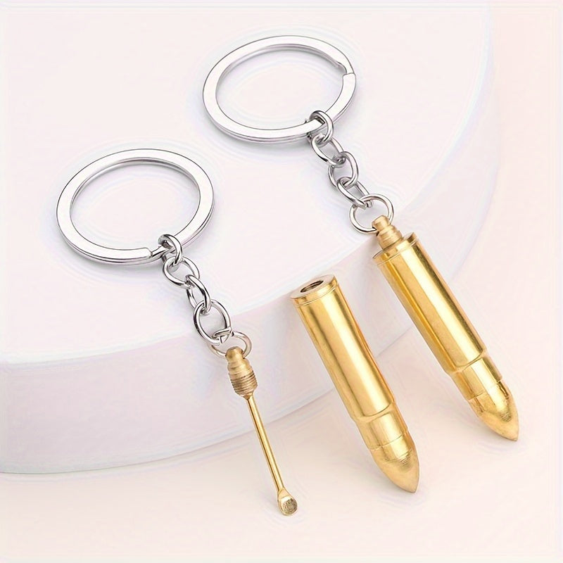 2 in 1 Bullet Earpick Key Chain Pendant