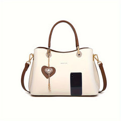Vintage Style Large Capacity Handbag Casual Tote Ladies Top Handle Shoulder Bag
