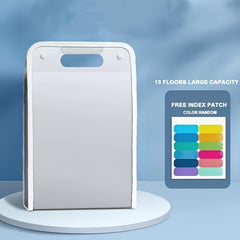 Portable Document Storage Bag Large Capacity 13-Layer Vertical Document Bag