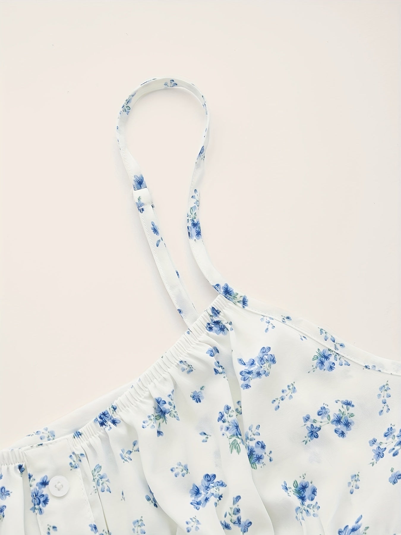 Floral Print Spaghetti Strap Cami Top for Summer