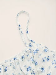 Floral Print Spaghetti Strap Cami Top for Summer