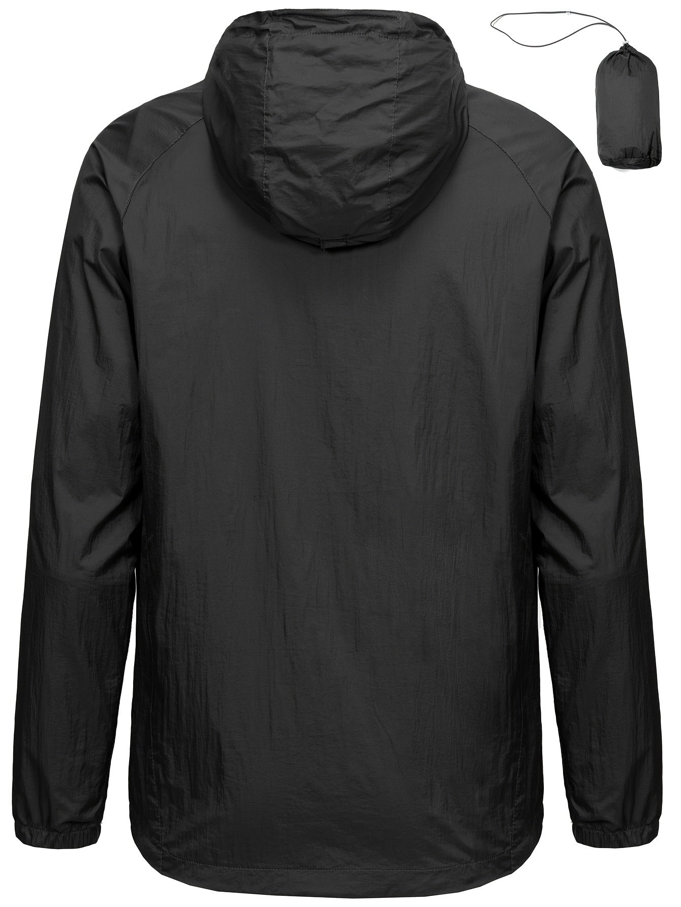 Men's Casual Waterproof Hooded Windbreaker Jacket
