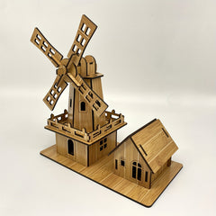 Dutch Windmills 3D Puzzle Building Model Kit