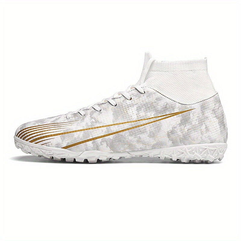 High Top Soccer Cleats Lace Up Professional Shoes For Training