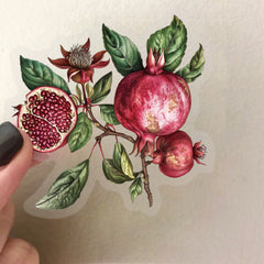 50pcs Vintage Plant & Fruit Stickers for DIY Luggage Party Food Labels
