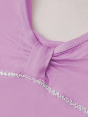 Girls Cotton Short Sleeve Tutu Dress Leotard for Dance