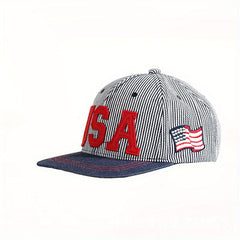 Toddler Baseball Cap Letter Flag Snapback Cap Boys Girls