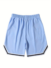 Men's Streetwear Shorts Letter Print Drawstring Stretchy Short Pants