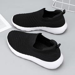 Women's Textured Slip on Walking Shoes Lightweight Casual Sneakers