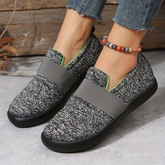 Women's Colorblock Mesh Slip On Sneakers Lightweight Outdoor Walking Shoes