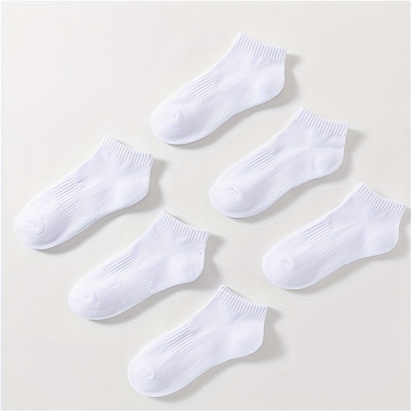 6 Pairs Women's Sports Ankle Socks Soft Lightweight Low Cut Stockings