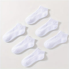 6 Pairs Women's Sports Ankle Socks Soft Lightweight Low Cut Stockings
