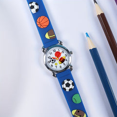 Stylish Boys Sports Electronic Watch with 3D Printed Designs
