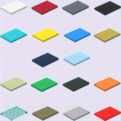 12pcs Building Blocks Set for DIY Farm & Garden Scenes Multicolor ABS Material