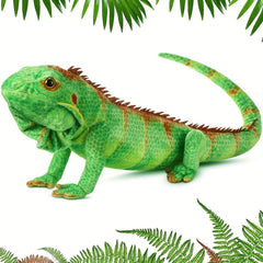 Realistic Plush Lizard Stuffed Animal Soft Toy Dark Green & Emerald