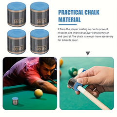 4pcs Portable Pool Table Powder - Smooth and Consistent Shots