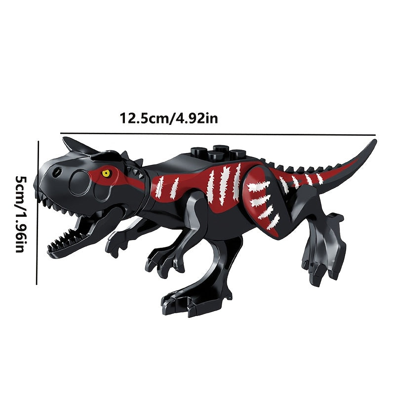 8pcs Dinosaur Building Blocks Set Tyrannosaurus Rex & Triceratops Models