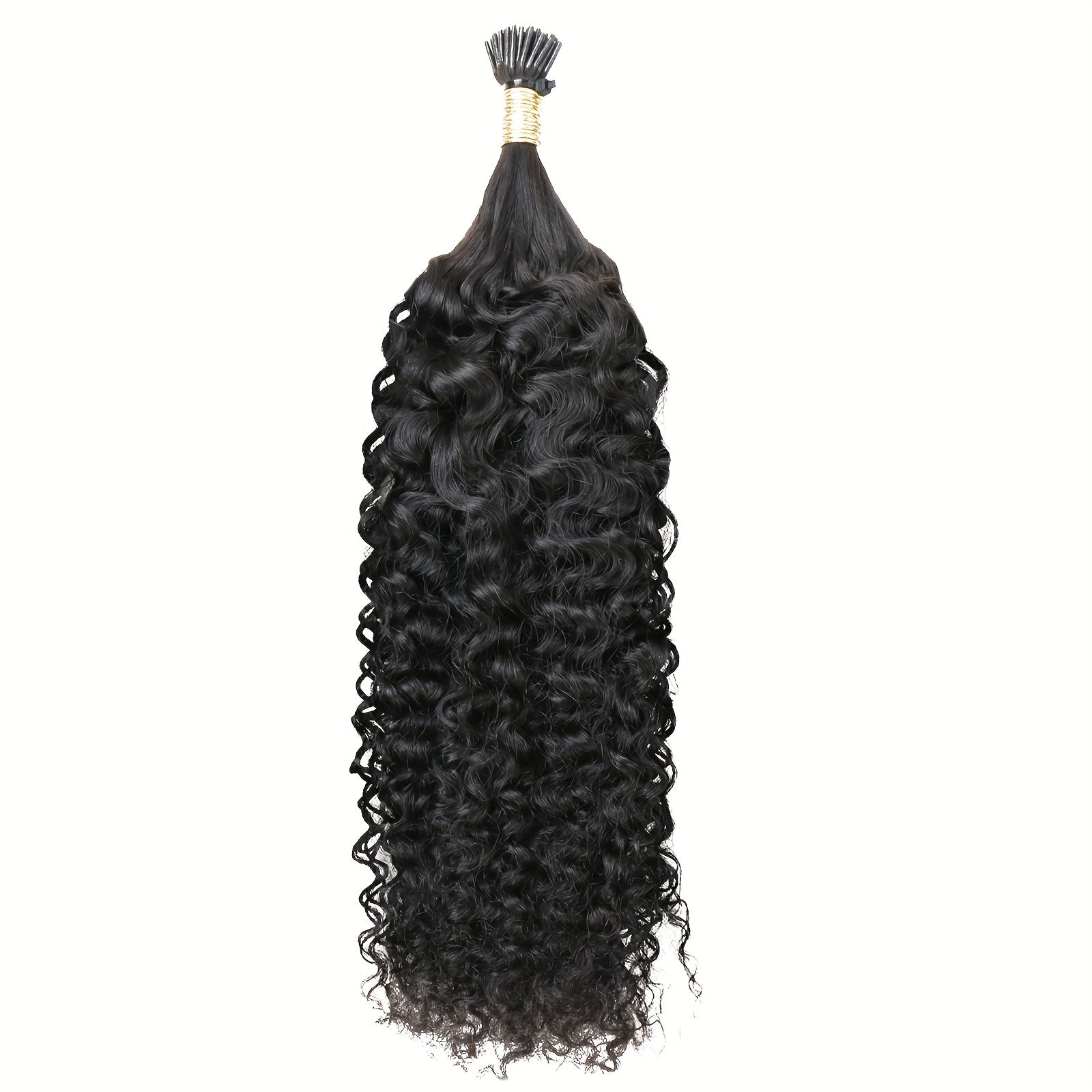 50g Kinky Curly I Tip Hair Extensions 100% Virgin Brazilian Human Hair For Women