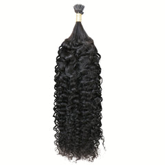 50g Kinky Curly I Tip Hair Extensions 100% Virgin Brazilian Human Hair For Women