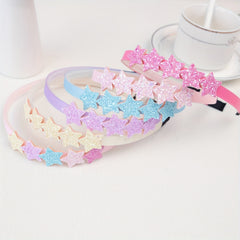 6pcs Sweet Sequin Star Headband Hair Accessories