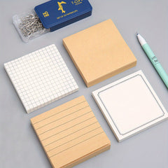 4pcs Sticky Notes Box Horizontal Lines Self Stick Note Pads 320Sheets