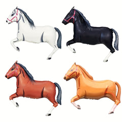 4pcs 76.2cm Horse Balloons - Horse Themed Party Balloons for Birthday Party