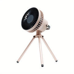 Portable USB Fan with Rechargeable Battery and LED Night Light