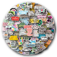 200pcs Inspirational Words Stickers Motivational Quote Vinyl