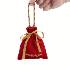 Velvet Drawstring Candy Gift Bag for Parties and Events