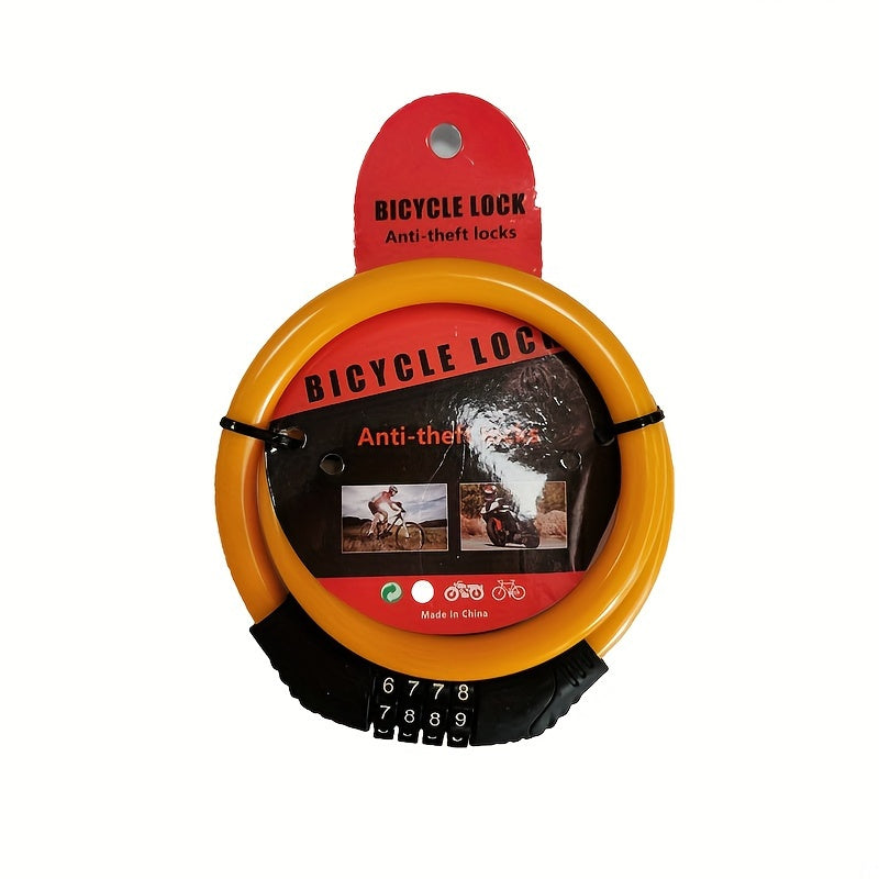 4 Digit Combination Lock Portable Anti-Theft for Mountain Bike