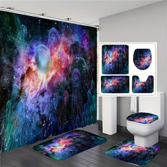 Jellyfish Shower Curtain Set with Bath Mats - Bathroom Decor