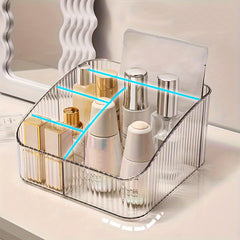 1pc PET Storage Box Desk Pen Holder Stationery Cosmetics Display Rack
