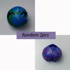 3D Printed Gear Sphere Fidget Toy Relax Spinner - Vibrant Gradient