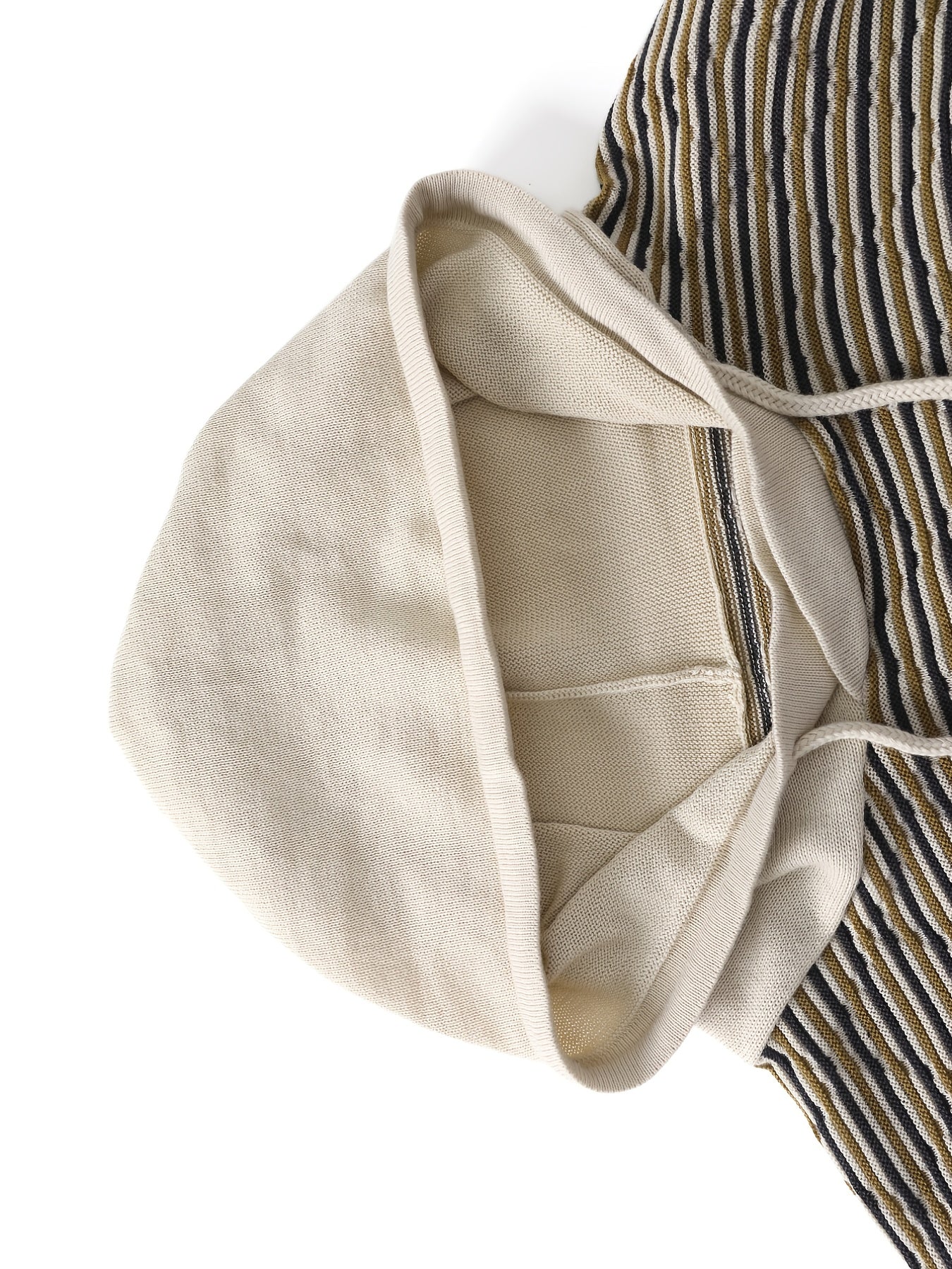 Autumn Winter Men's Striped Hooded Sweater Knitwear