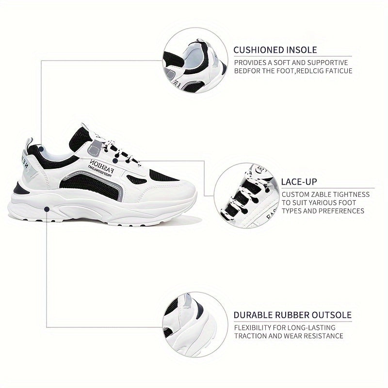 Women's Chunky Sneakers Lace-up Platform Shoes