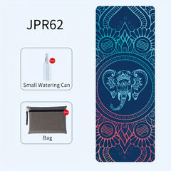 Portable Folding Suede Natural Rubber Yoga Mat Eco Friendly 1.5mm