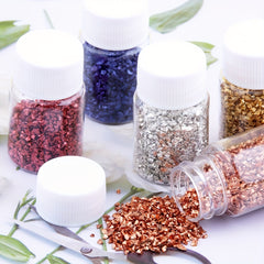 4 Colour Set Metallic Crystal Chips 120g Resin Filler Nail Art DIY Jewelry